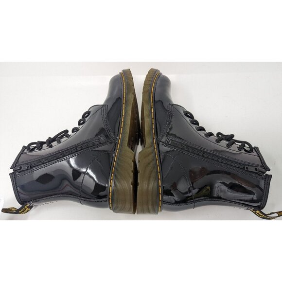DR. MARTENS BOOTS PATENT BLACK SIZE US 6 EU 37 1460Y - Picture 6 of 11